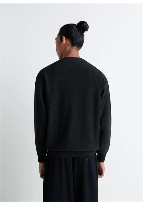 relaxed twisted cardigan woman anthracite LEMAIRE | TO1082 LK087BK966